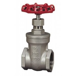 東洋バルヴ (TOYO) ゲートバルブ (仕切弁 スリースバルブ) US-N-50A (2B) SCS13A (SUS304相当) ステンレス製 ねじ込み形 クラス10K