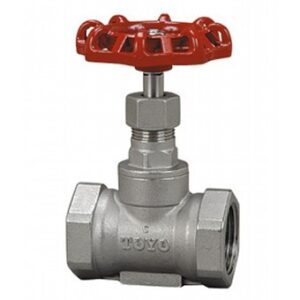 東洋バルヴ (TOYO) グローブバルブ (玉形弁 ストップバルブ) UG-N-25A (1B) SCS13A (SUS304相当) ステンレス製 ねじ込み形 クラス10K