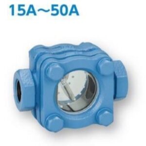 ワシノ機器 ダクタイル製 フラッパー式 サイトグラス GEFDS-50A (2B) FCD450 ダクタイル鋳鉄製 ねじ込み形 設計圧力 1.0MPa 設計温度150℃