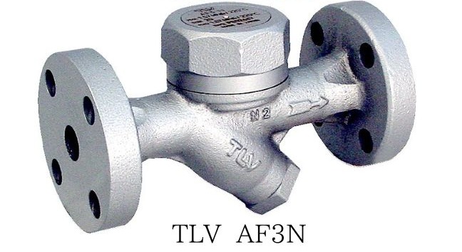 TLV ディスク式スチームトラップ AF3N フランジ形 本体側面に流れ方向の矢印